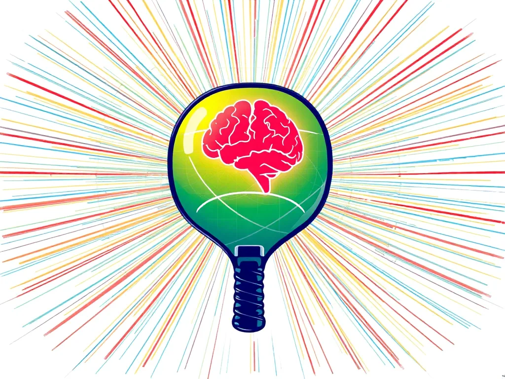 Biểu đồ sóng âm xung lực từ bóng pickleball và phản ứng của não bộ, minh họa cho sự ồn ào của tiếng bóng pickleball.